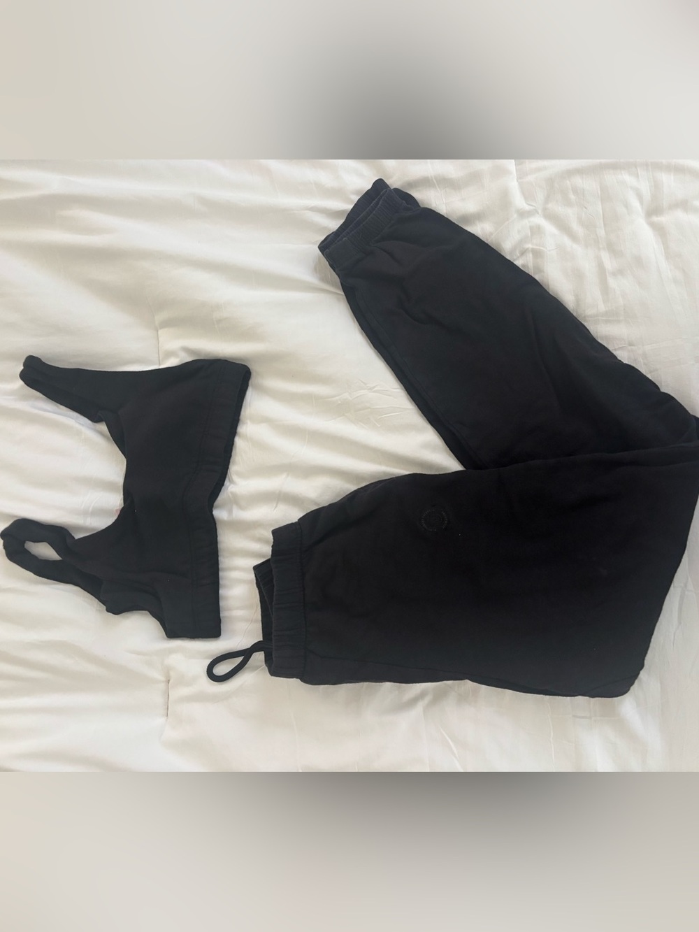 Victoria’s Secret fleece pant and bralette lounge set